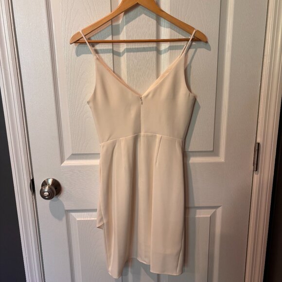 Amanda Uprichard Cream Ruched Sheath Dress - Picture 8 of 8
